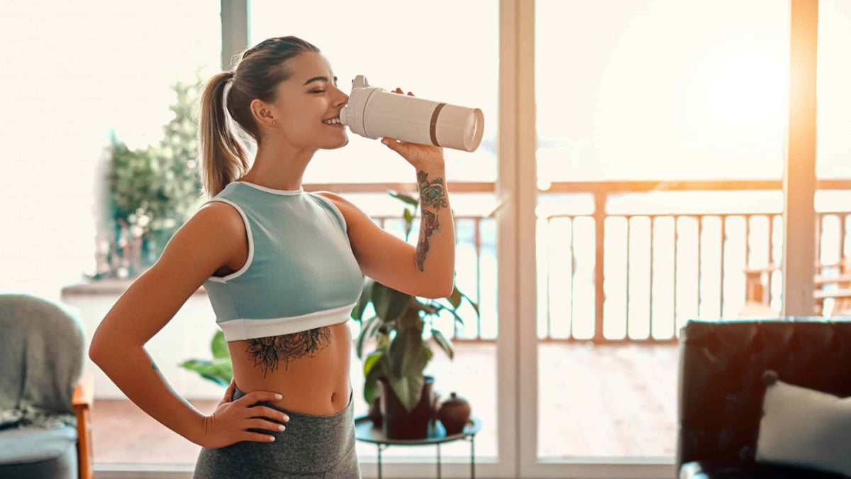 3 adımda protein shake hazırlama