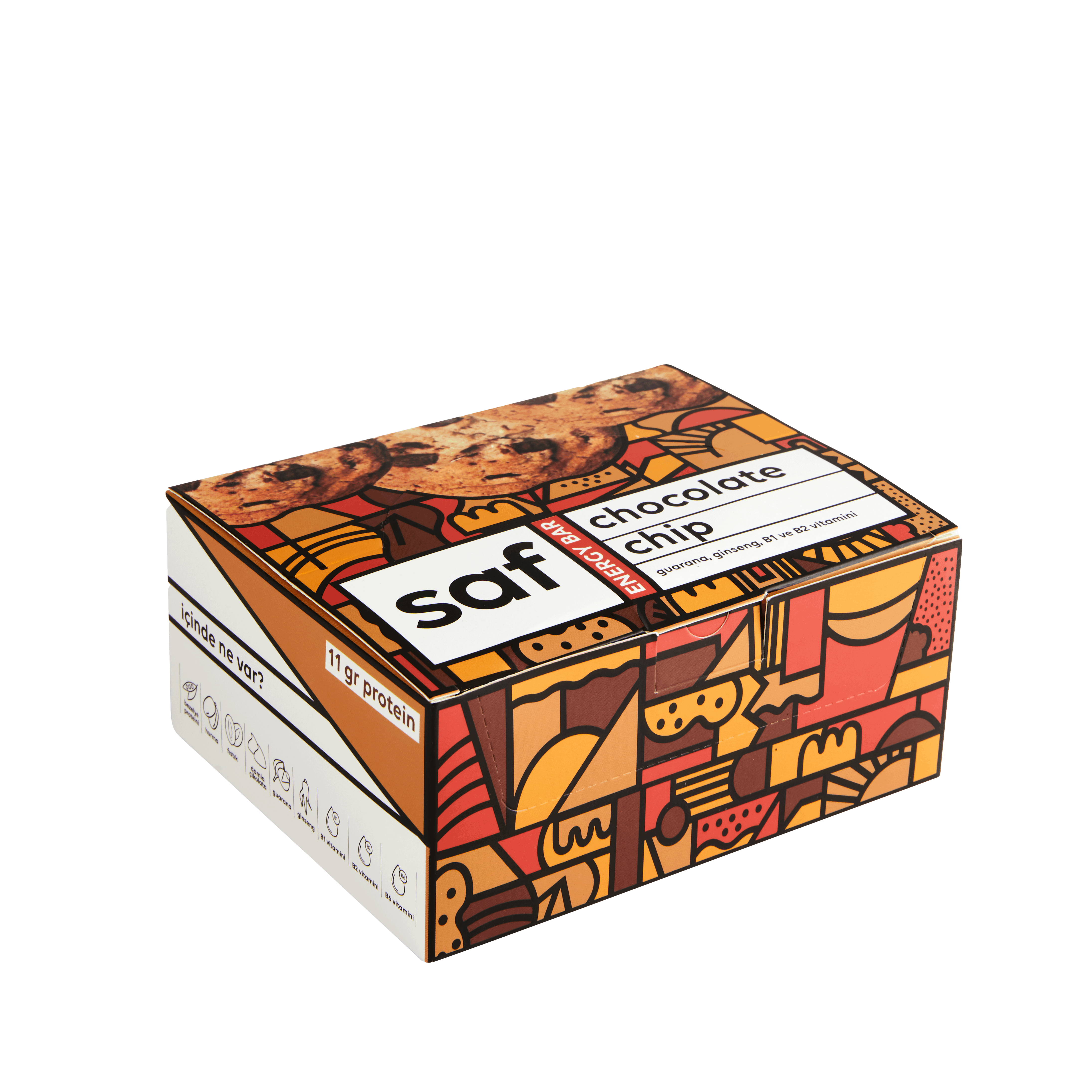 saf damla çikolatalı protein bar 50 gr x 12