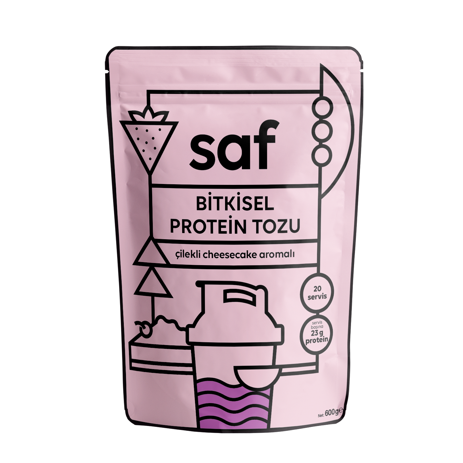 Strawberry Cheesecake Simple Protein Mix 600gr