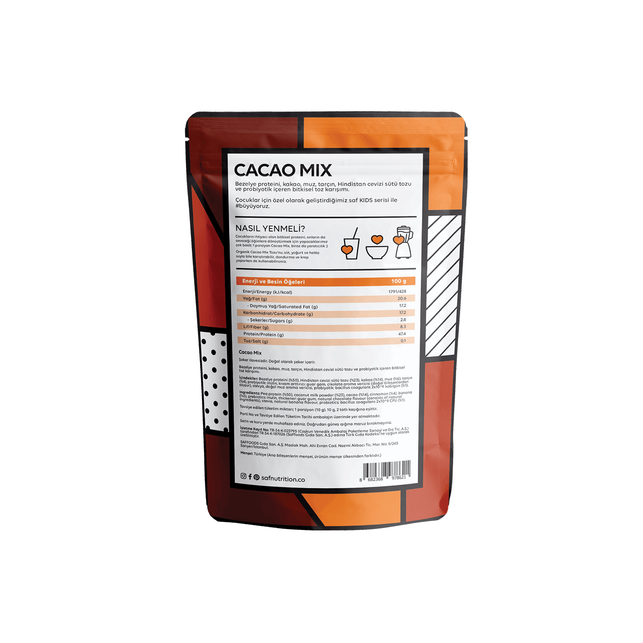 saf kids cacao mix 100 gr