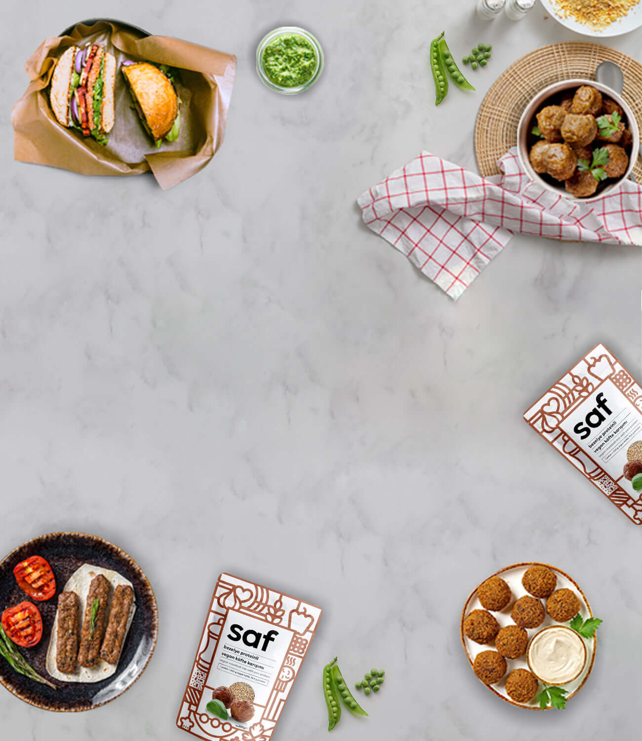 saf vegan köfte karışımı