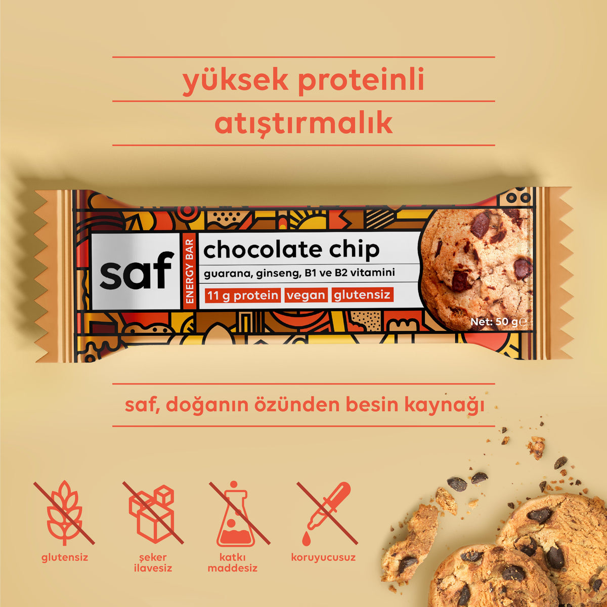 Chocolate Chip Energy Bar 50 g