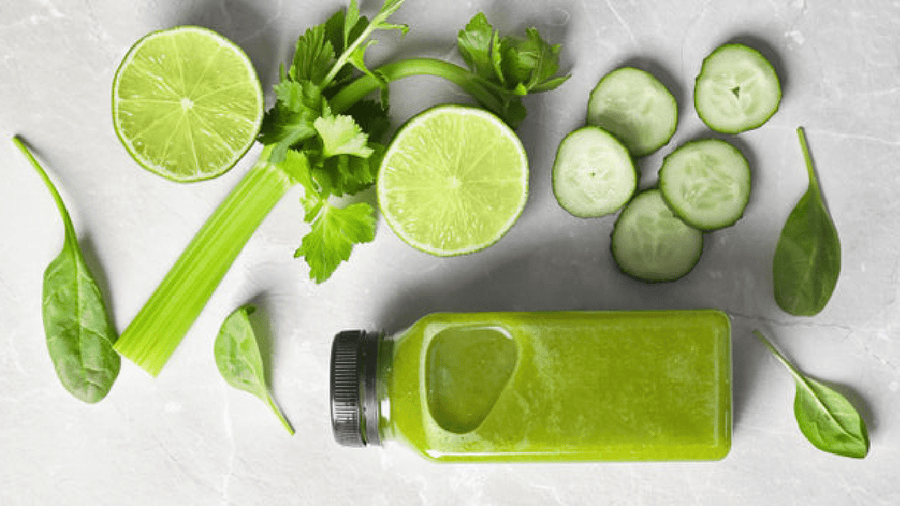 Ispanaklı, kerevizli moringa suyu