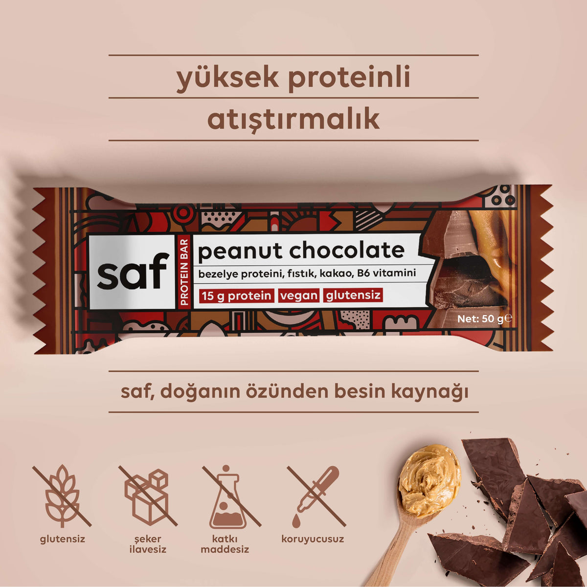 Peanut Chocolate High Protein Bar 50 g